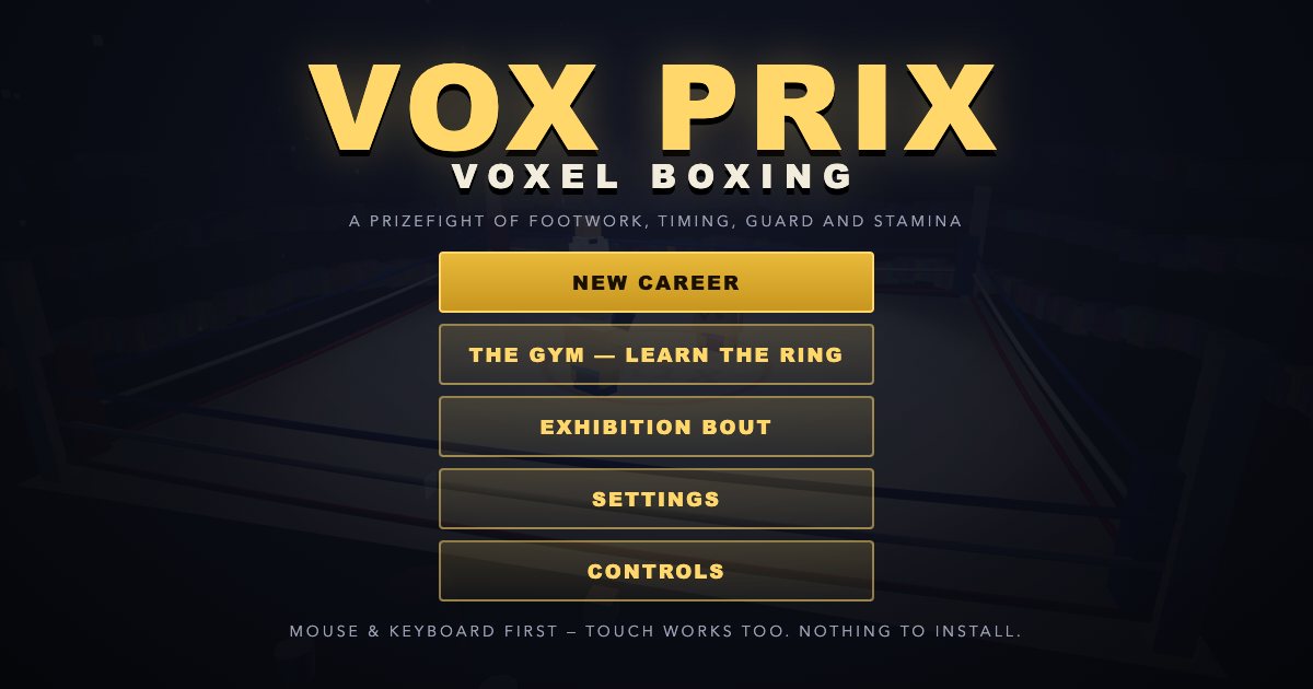 Screenshot of the Boxing Game demo