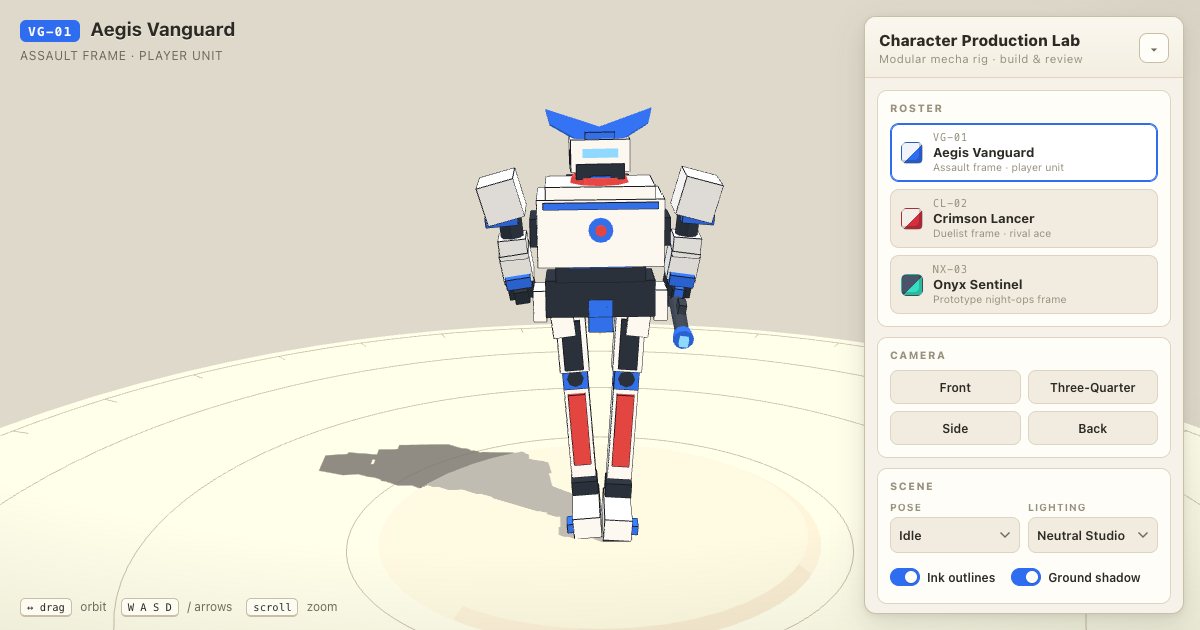 Screenshot of the Robot Creator demo